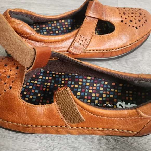 SAS‎ Willow Brown Shoes Size 10 EZ Sytap Support Walk Leather TRIPAD sole Padded - Picture 3 of 14